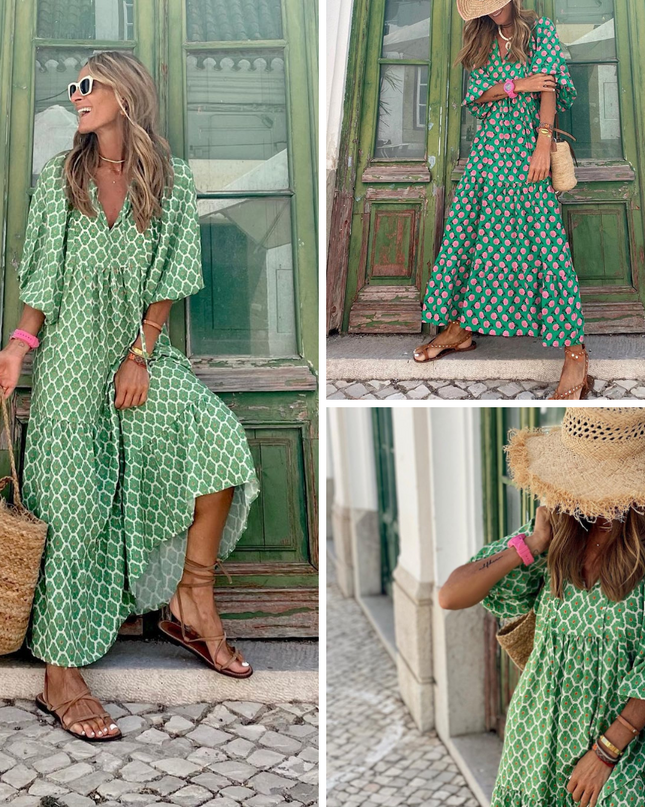 Grünes Sommerkleid