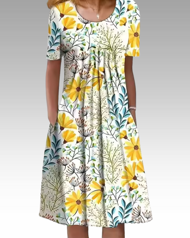 Ziva™ – Elegantes Kleid mit Blumenmuster und Bauchabdeckung