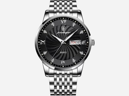 Herren Business Uhr aus Edelstahl