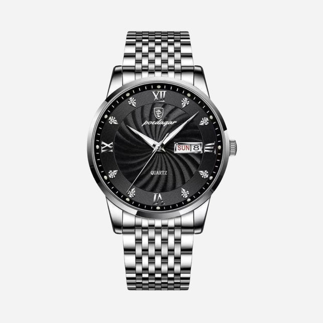 Herren Business Uhr aus Edelstahl