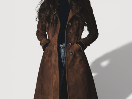 Senna – Wildleder-Trenchcoat