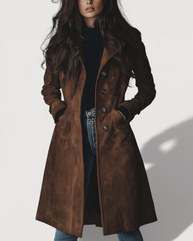 Senna – Wildleder-Trenchcoat