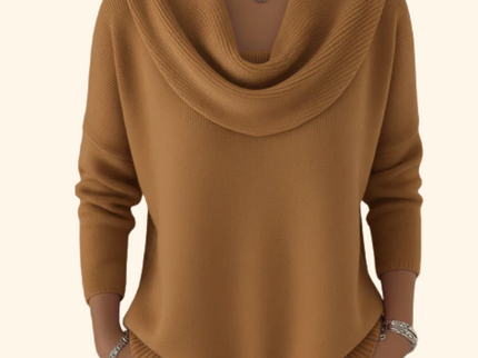 Victoire™ | Weicher Pullover mit Wasserfallausschnitt