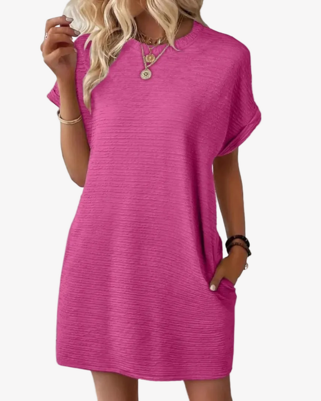 Ivay™ – Minimalistisches Sommerkleid mit Rundhalsausschnitt