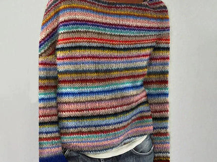 Margot - Modischer Langarmpullover mit schickem Streifendesign