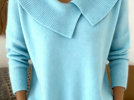 Lucia | Pullover mit Weichem Kragen
