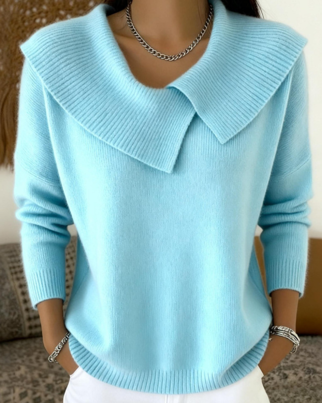 Lucia | Pullover mit Weichem Kragen