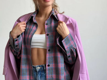 Carrie | Stilvolles kariertes Flanellhemd für einen raffinierten Look