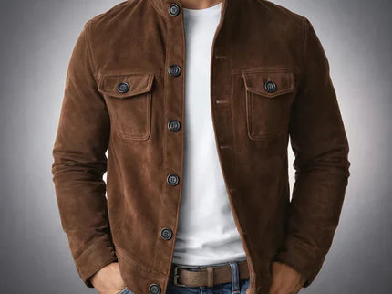 Knopflederjacke für Herren