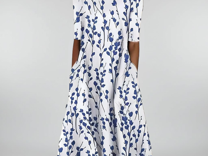 Sela™ – Sommerliches Midikleid mit elegantem Blumenprint
