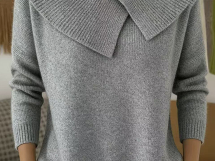 Lucia | Pullover mit Weichem Kragen