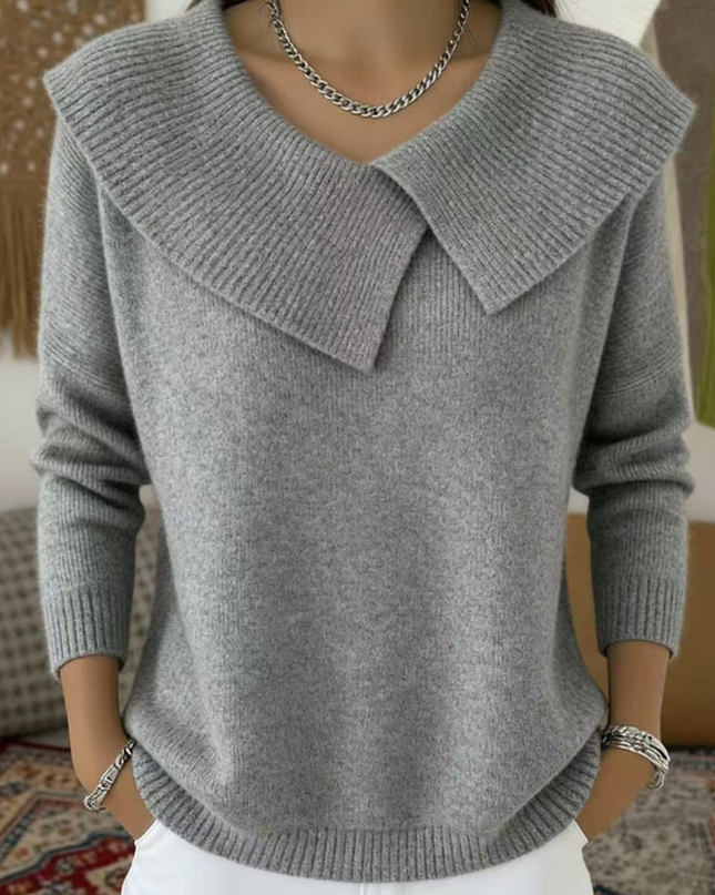 Lucia | Pullover mit Weichem Kragen