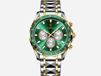 Luxuriöse Herren-Sportuhr mit wasserdichtem Quarzwerk und Chronograph