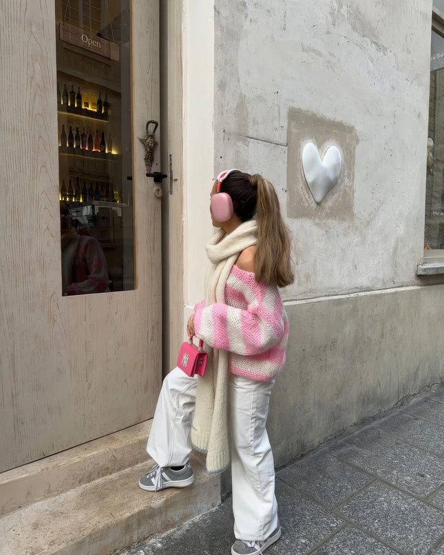 Gemütlicher leichter Strickpullover für lässigen Komfort