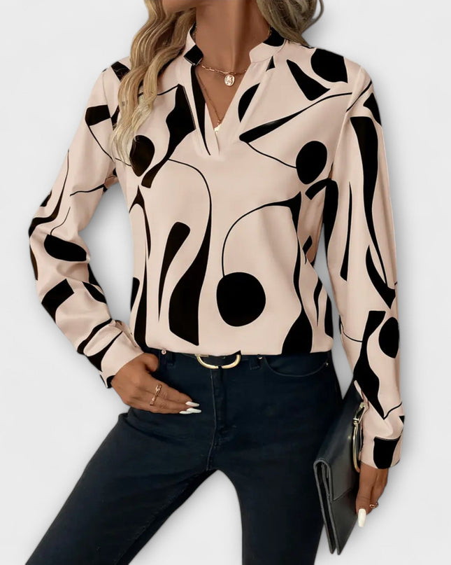 Zaylith | Elegante V-Ausschnitt-Bluse