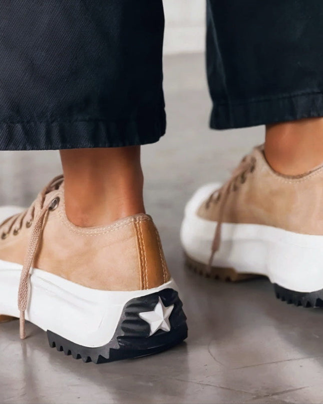 Elsa - Plattform-Sneaker aus Leder