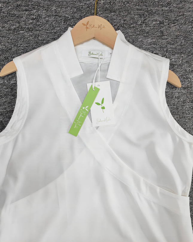 Elegantes ärmelloses einfarbiges Top