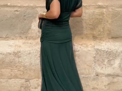 Lady™ - Elegantes Maxikleid für festliche Anlässe mit V-Ausschnitt