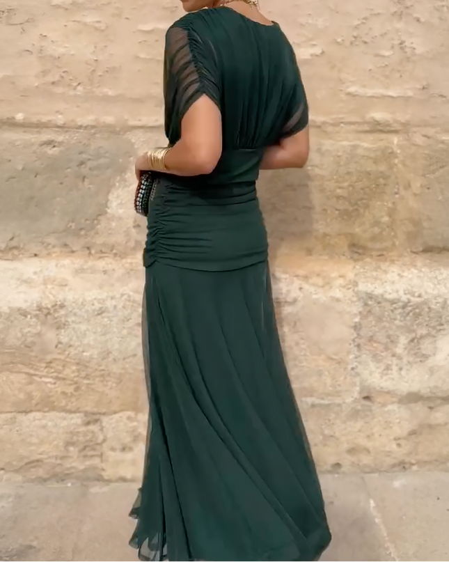 Lady™ - Elegantes Maxikleid für festliche Anlässe mit V-Ausschnitt