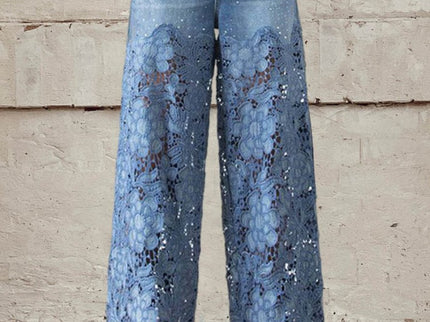 Britta | Damenjeans mit Spitze und Patchwork