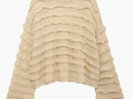 Edeltraud | Gemütlicher Damen-Strickpullover mit Struktur