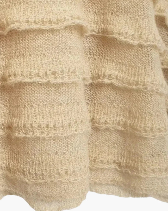 Edeltraud | Gemütlicher Damen-Strickpullover mit Struktur