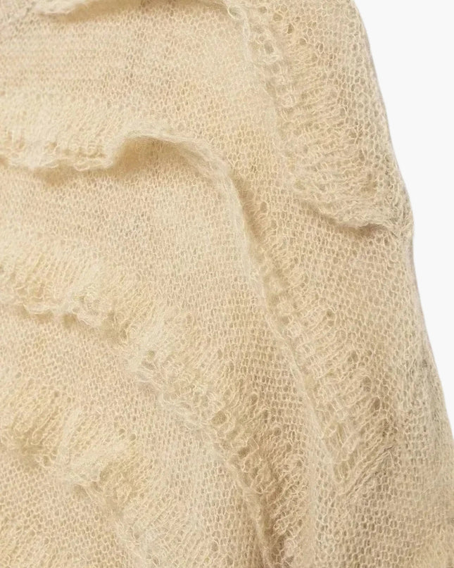 Edeltraud | Gemütlicher Damen-Strickpullover mit Struktur