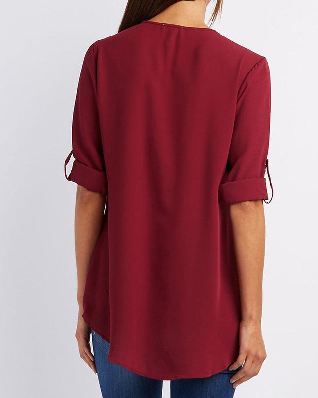 Langärmelige Lockere Bluse