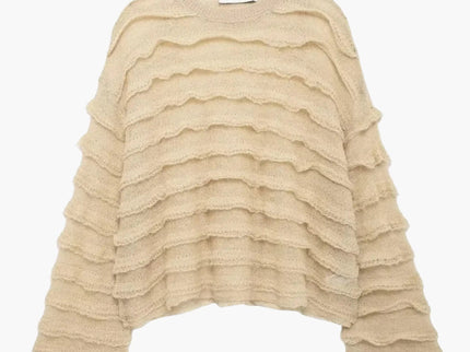 Edeltraud | Gemütlicher Damen-Strickpullover mit Struktur