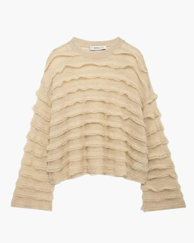 Edeltraud | Gemütlicher Damen-Strickpullover mit Struktur
