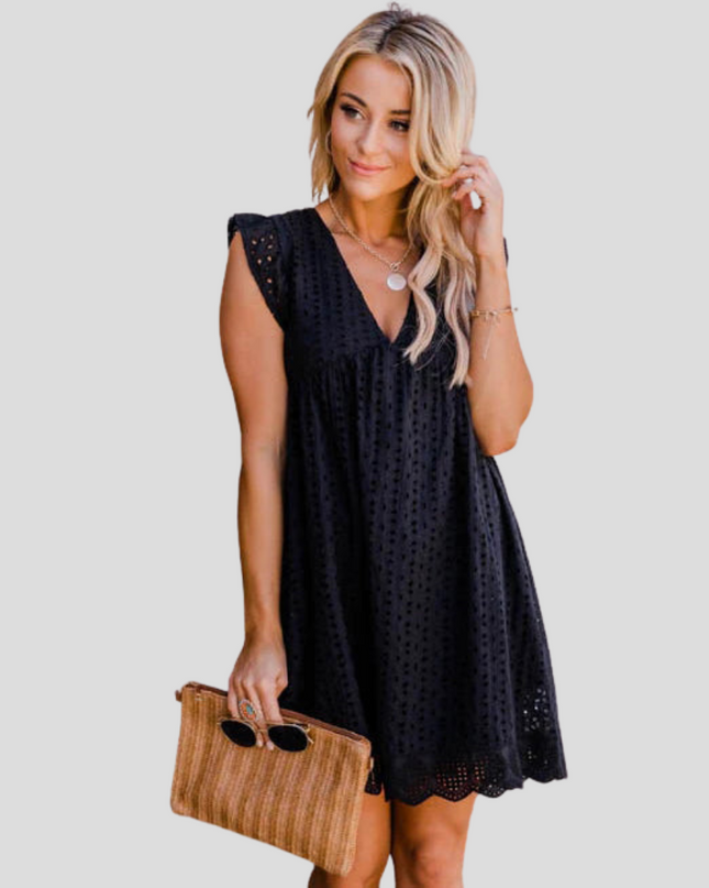 Elspeth™ – Sommerkleid mit Taschen, Spitze & Integrierten Shorts