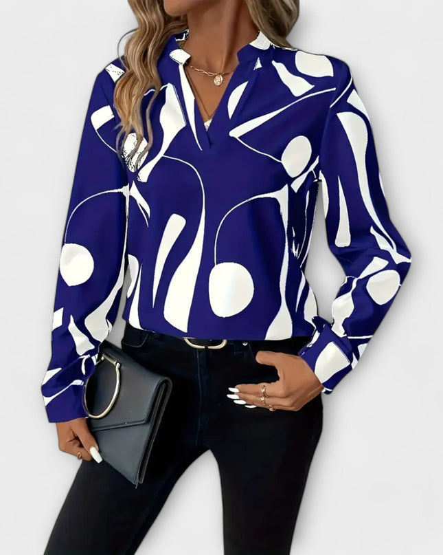 Zaylith | Elegante V-Ausschnitt-Bluse
