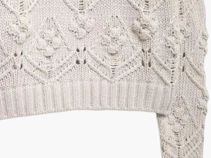 Delia | Modischer Damenpullover aus Zopfmuster