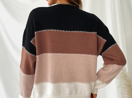 Gestreifter Strickpullover