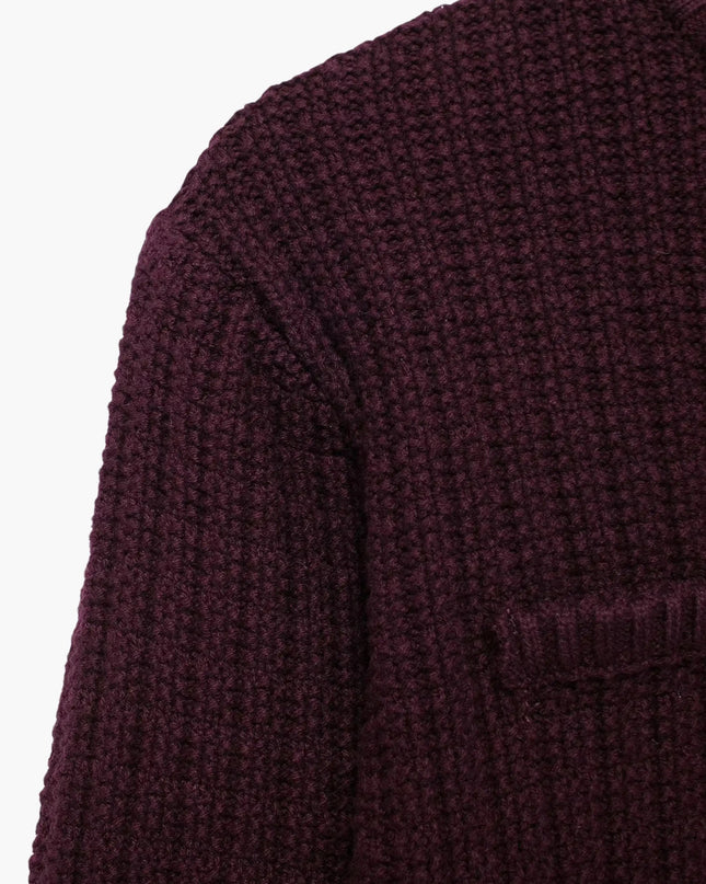 Senta | Strukturierte Strickjacke mit goldenen Knöpfen