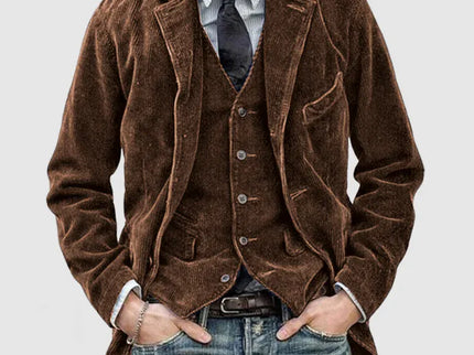 Andrei Cord-Jacke + Weste Set