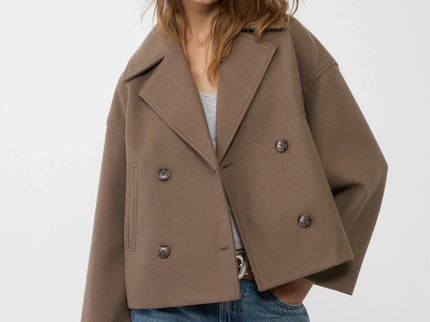 Schicke zweireihige kurze Jacke