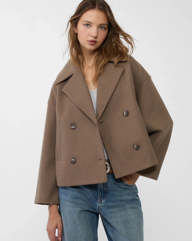 Schicke zweireihige kurze Jacke