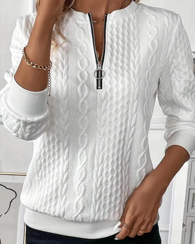 LUCIA I Pullover mit Reissverschluss