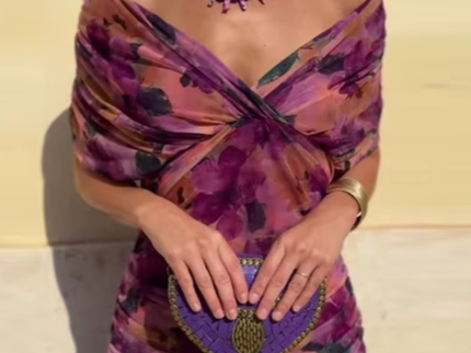 Lady™ - Elegantes Maxikleid für festliche Anlässe mit V-Ausschnitt