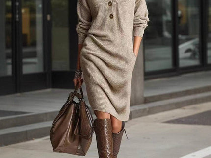 Apple™ - Warmes Elegantes Kleid | Bequem
