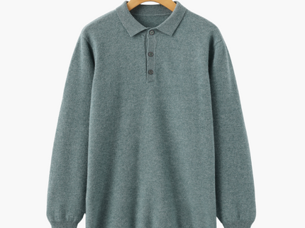 Bennett | Luxuriöser Herren Kaschmirpullover mit Polokragen & Knopfleiste