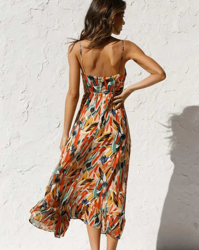 Jada | Buntes Midi-Kleid