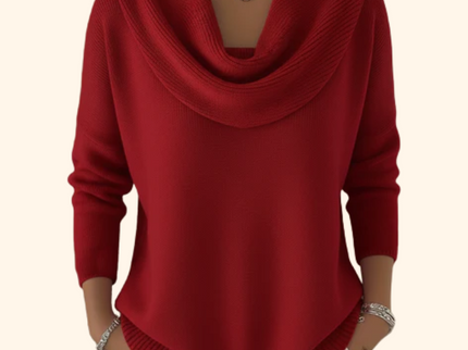 Victoire™ | Weicher Pullover mit Wasserfallausschnitt