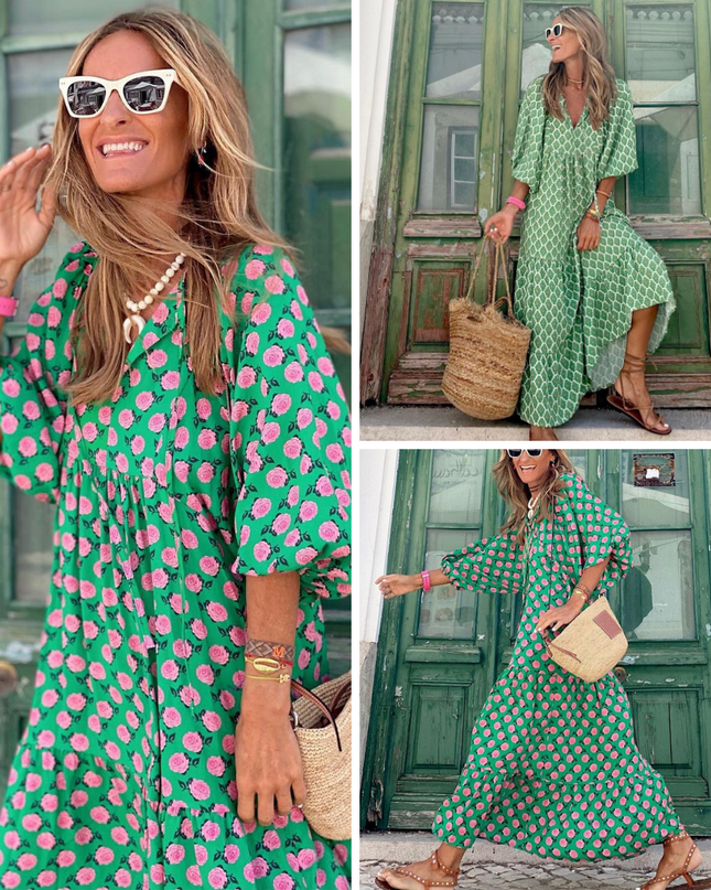 Grünes Sommerkleid