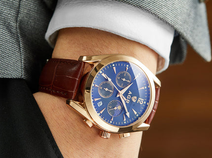 Luxus-Uhr mit handgefertigem Armband