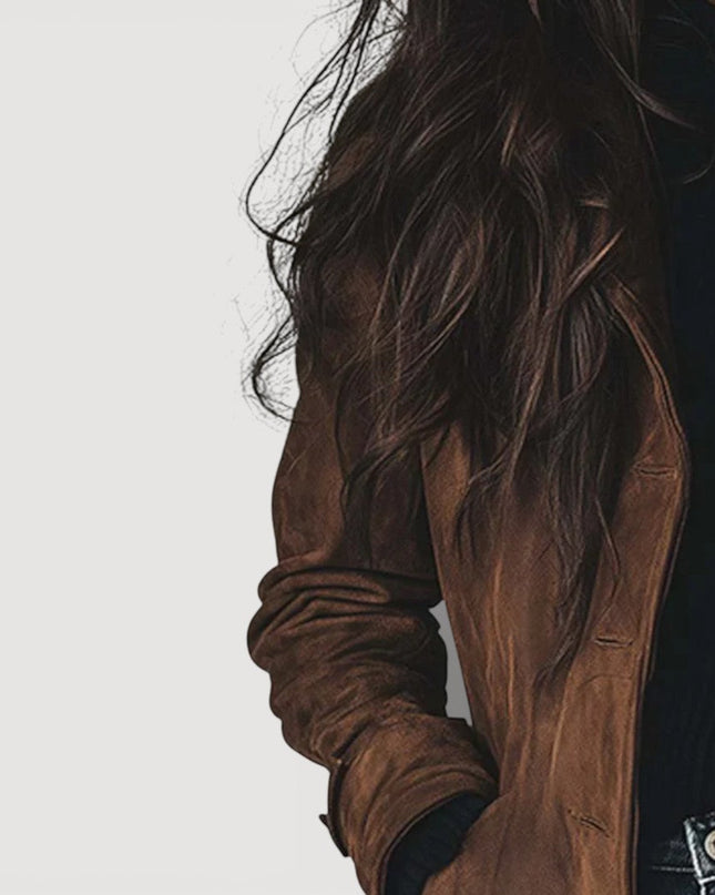 Senna – Wildleder-Trenchcoat