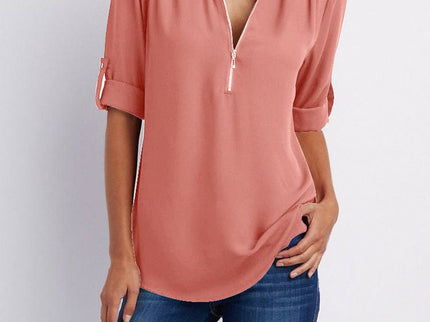 Langärmelige Lockere Bluse