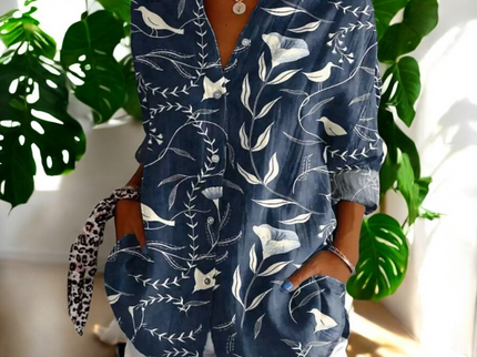 Irene | Stilvolle Blumenbluse