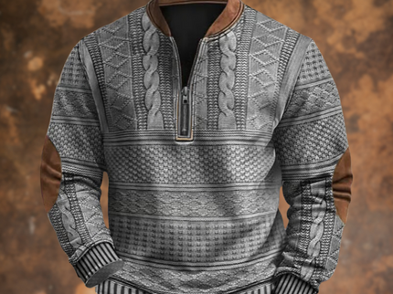 Enzo™ - Pullover mit halbem Reißverschluss